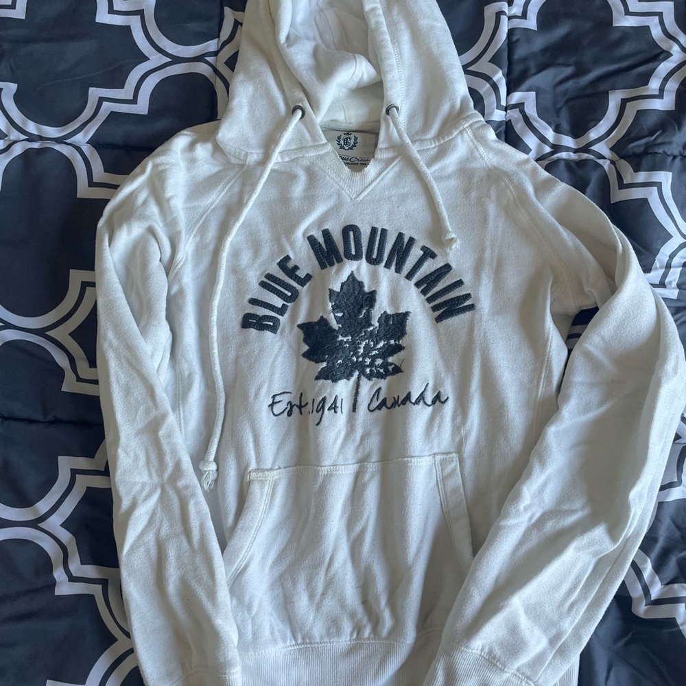 **SOLD**White Blue Mountain Hoodie